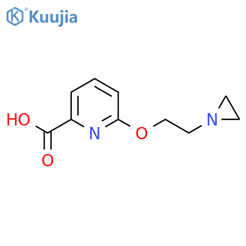 6-(2-Aziridin-1-ylethoxy)pyridine-2-carboxylic acid structure