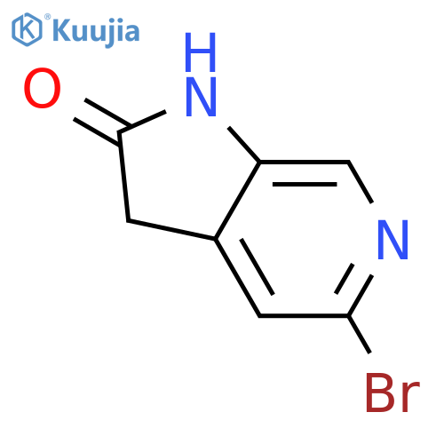 5-bromo-1H,2H,3H-pyrrolo[2,3-c]pyridin-2-one structure