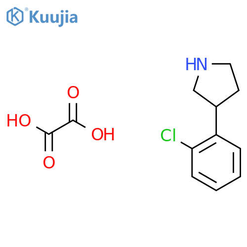 3-(2-Chlorophenyl)pyrrolidine oxalate structure