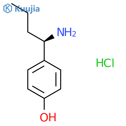 (R)-4-(1-Aminobutyl)phenol hydrochloride structure
