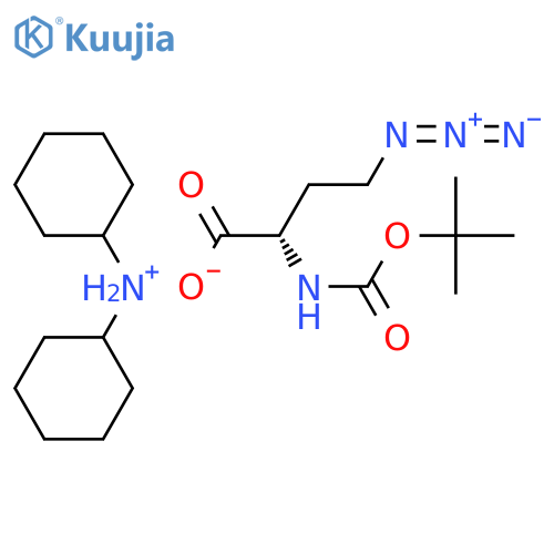 N-\u200bBoc-\u200b4-\u200bazido-\u200bL-\u200bhomoalanine (Dicyclohexylammoniu\u200bm) Salt structure