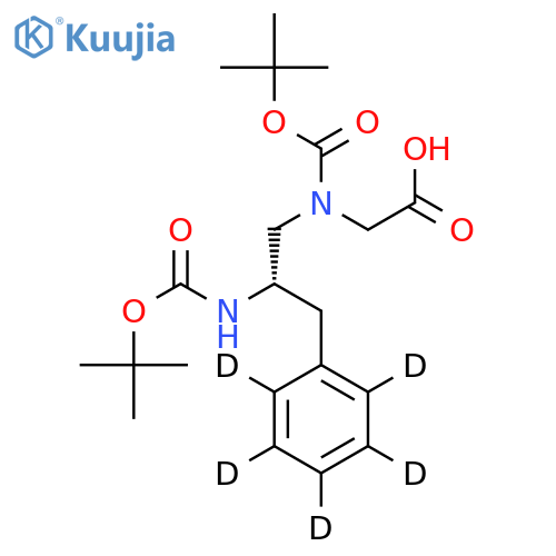 (2S)-N-(2-Boc-amino-3-phenyl-d5-propyl) Boc-glycine structure