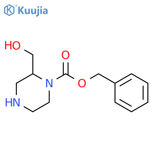 (S)-Benzyl 2-(hydroxymethyl)piperazine-1-carboxylate structure