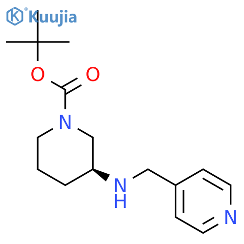 (S)-1-Boc-3-N-(pyridin-4-ylmethyl)-amino-piperidine structure