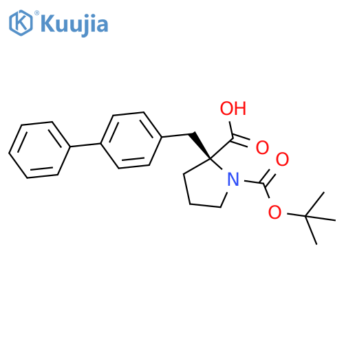 Boc-(S)-alpha-(4-biphenylmethyl)proline structure