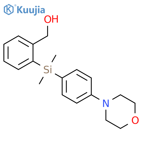{2-Dimethyl-(4-morpholin-4-yl-phenyl)-silanyl-phenyl}-methanol structure