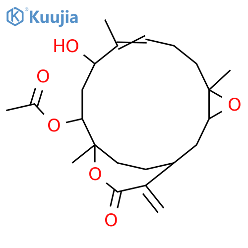 3,4-Epoxy-9,11-dihydroxy-7,15(17)-cembradien-16,12-olide; (1S,3S,4S,7E,9R,11R,12S)-form, 11-Ac structure