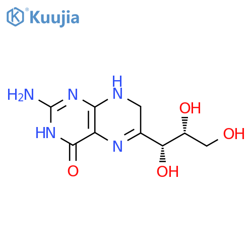 2-amino-6-[(1R,2R)-1,2,3-trihydroxypropyl]-7,8-dihydro-1H-pteridin-4-one structure