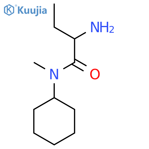 2-Amino-N-cyclohexyl-N-methylbutanamide structure