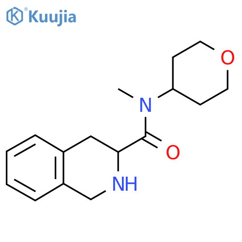 N-methyl-N-(oxan-4-yl)-1,2,3,4-tetrahydroisoquinoline-3-carboxamide structure