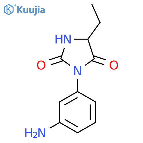 3-(3-Aminophenyl)-5-ethylimidazolidine-2,4-dione structure