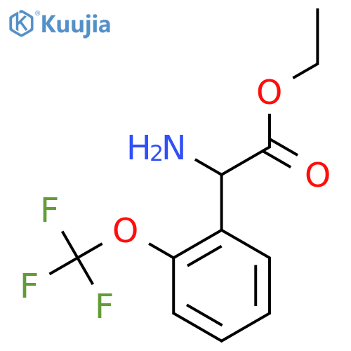 ethyl 2-amino-2-2-(trifluoromethoxy)phenylacetate structure