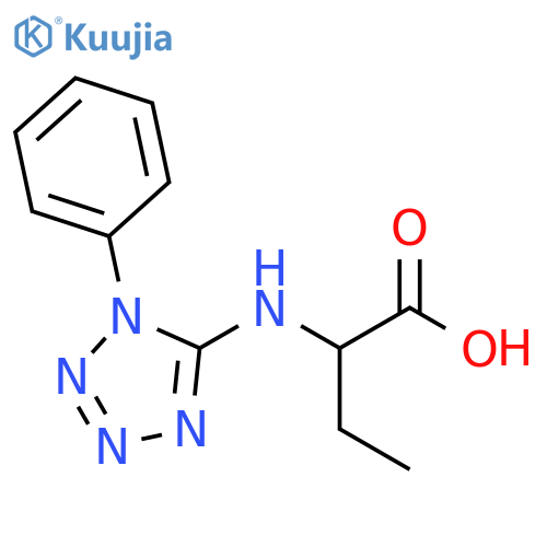 2-(1-Phenyl-1H-1,2,3,4-tetrazol-5-yl)aminobutanoic Acid structure