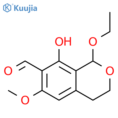 1H-2-Benzopyran-7-carboxaldehyde,1-ethoxy-3,4-dihydro-8-hydroxy-6-methoxy- (9CI) structure