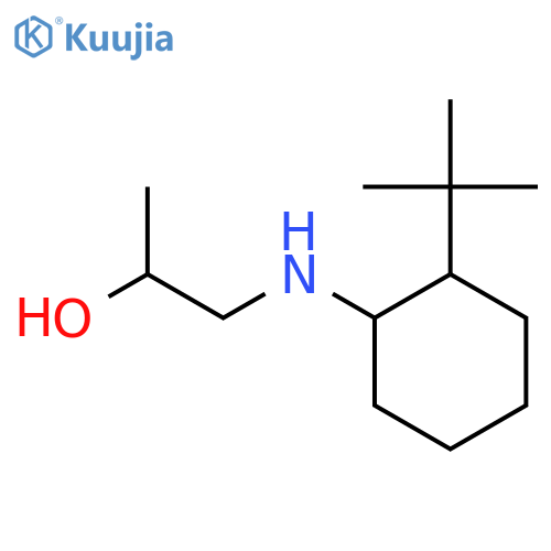 1-[(2-tert-butylcyclohexyl)amino]propan-2-ol structure