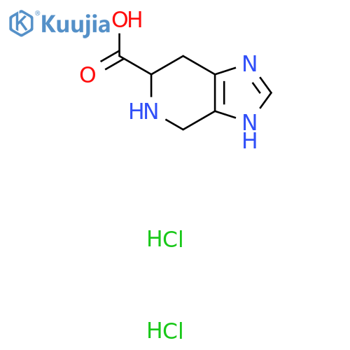 3H,4H,5H,6H,7H-imidazo[4,5-c]pyridine-6-carboxylic acid dihydrochloride structure