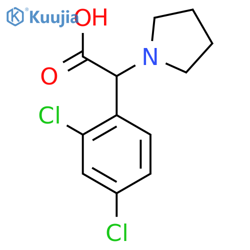 (2,4-Dichloro-phenyl)-pyrrolidin-1-yl-acetic acid structure