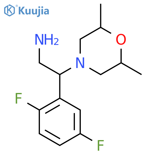 2-(2,5-Difluorophenyl)-2-(2,6-dimethylmorpholino)ethanamine structure