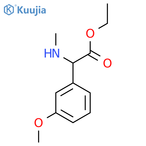 ethyl 2-(3-methoxyphenyl)-2-(methylamino)acetate structure