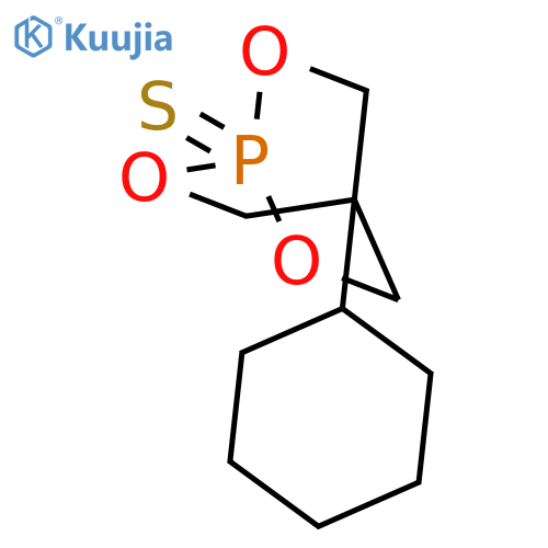 4-cyclohexyl-1-sulfanylidene-2,6,7-trioxa-1λ<sup>5</sup>-phosphabicyclo[2.2.2]octane structure
