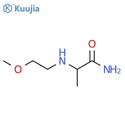 2-(2-methoxyethyl)aminopropanamide structure
