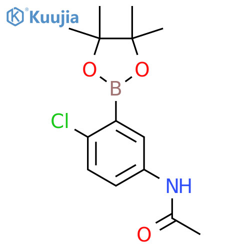 5-Acetamido-2-chlorophenylboronic acid, pinacol ester structure