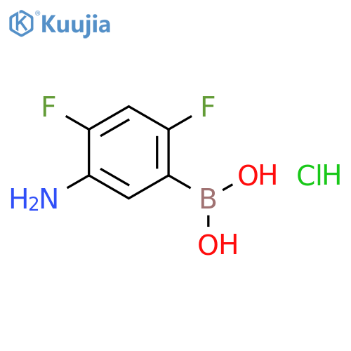 5-Amino-2,4-difluorophenylboronic acid hydrochloride structure