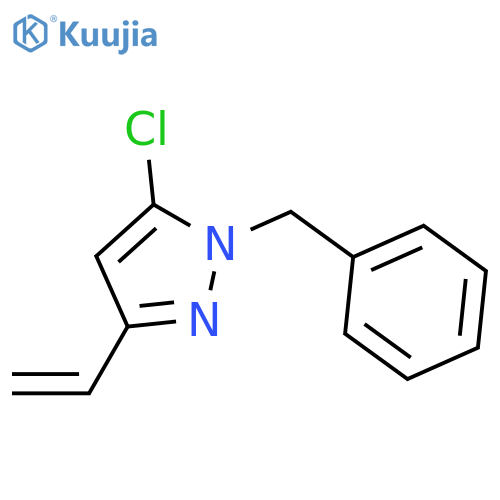 1-Benzyl-5-chloro-3-vinyl-1H-pyrazole structure