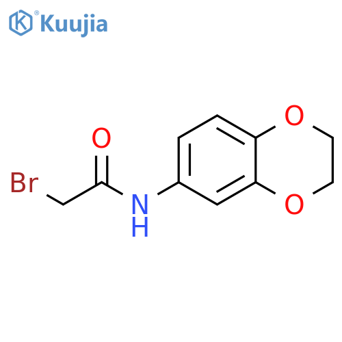 Acetamide, 2-bromo-N-(2,3-dihydro-1,4-benzodioxin-6-yl)- structure