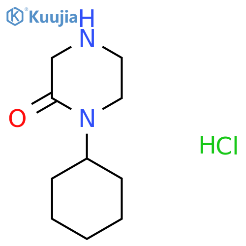 1-Cyclohexylpiperazin-2-one hydrochloride structure
