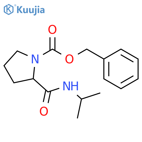 Benzyl 2-(isopropylcarbamoyl)pyrrolidine-1-carboxylate structure