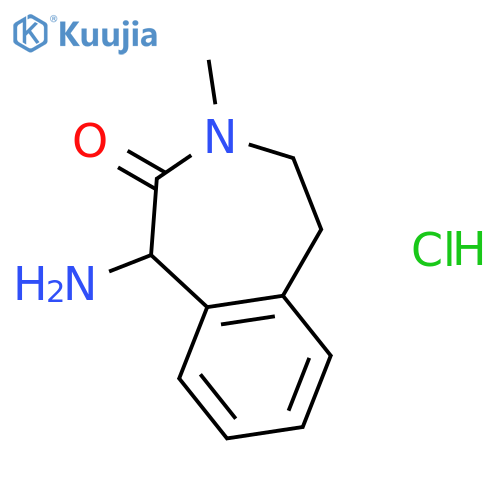 1-Amino-3-methyl-4,5-dihydro-1H-benzo[d]azepin-2(3H)-one hydrochloride structure