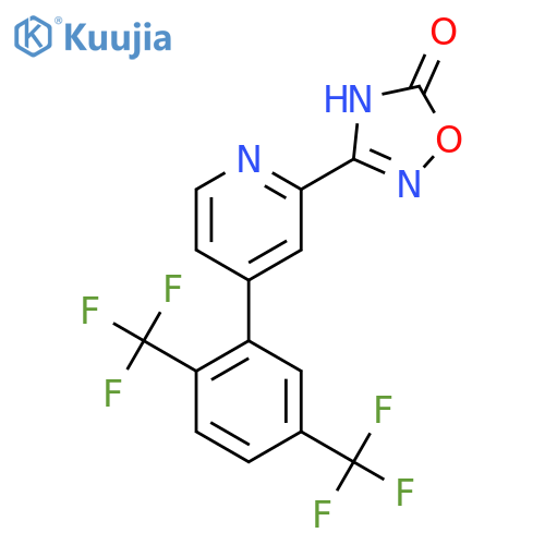 3-[4-(2,5-Bis-trifluoromethylphenyl)-pyridin-2-yl]-4H-[1,2,4]oxadiazol-5-one structure