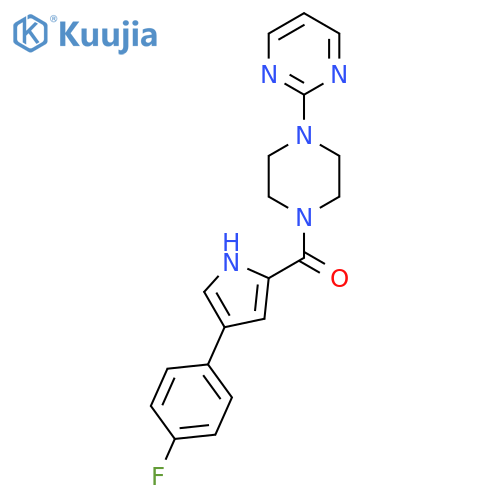 2-{4-4-(4-fluorophenyl)-1H-pyrrole-2-carbonylpiperazin-1-yl}pyrimidine structure