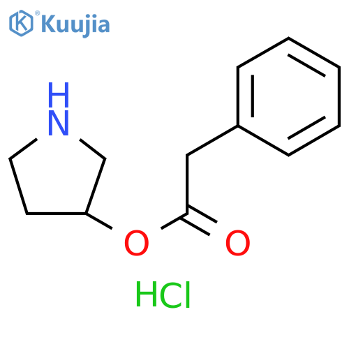3-Pyrrolidinyl2-phenylacetate Hydrochloride structure