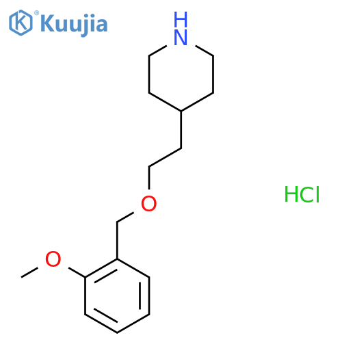 4-{2-(2-Methoxybenzyl)oxyethyl}piperidinehydrochloride structure