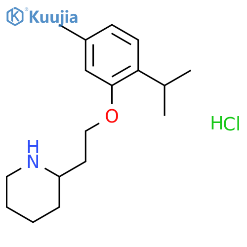 2-2-(2-Isopropyl-5-methylphenoxy)ethyl-piperidine hydrochloride structure