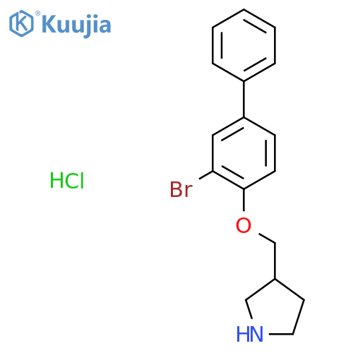3-{(3-Bromo1,1'-biphenyl-4-yl)oxy-methyl}pyrrolidine hydrochloride structure