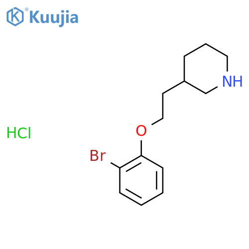 3-2-(2-Bromophenoxy)ethylpiperidinehydrochloride structure
