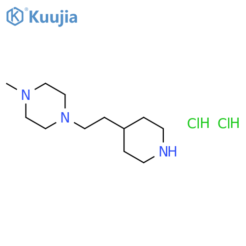 1-Methyl-4-2-(4-piperidinyl)ethylpiperazinedihydrochloride structure