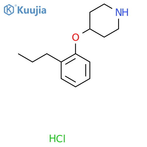 4-(2-Propylphenoxy)piperidine hydrochloride structure