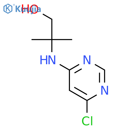 2-(6-Chloro-4-pyrimidinyl)amino-2-methyl-1-propanol structure