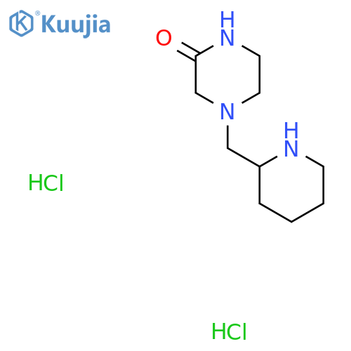 4-(Piperidin-2-ylmethyl)piperazin-2-one dihydrochloride structure