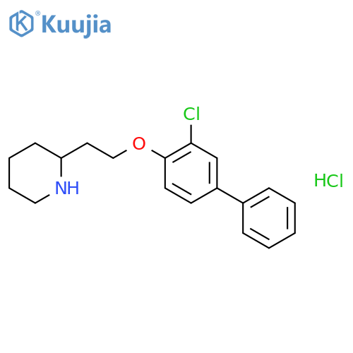2-{2-(3-Chloro1,1'-biphenyl-4-yl)oxy-ethyl}piperidine hydrochloride structure