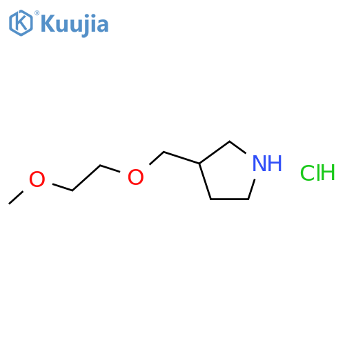 3-[(2-Methoxyethoxy)methyl]pyrrolidine hydrochloride structure