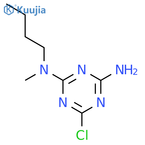 N~2~-Butyl-6-chloro-N~2~-methyl-1,3,5-triazine-2,4-diamine structure