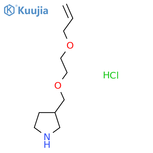 3-{2-(Allyloxy)ethoxymethyl}pyrrolidinehydrochloride structure
