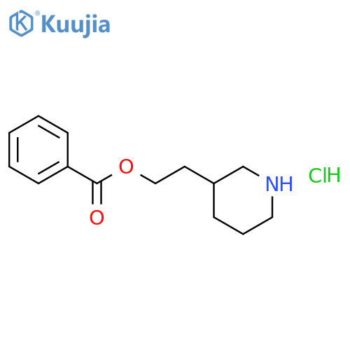 2-(3-Piperidinyl)ethylbenzoate Hydrochloride structure