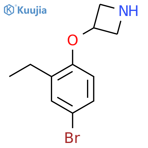 3-(4-Bromo-2-ethylphenoxy)azetidine structure