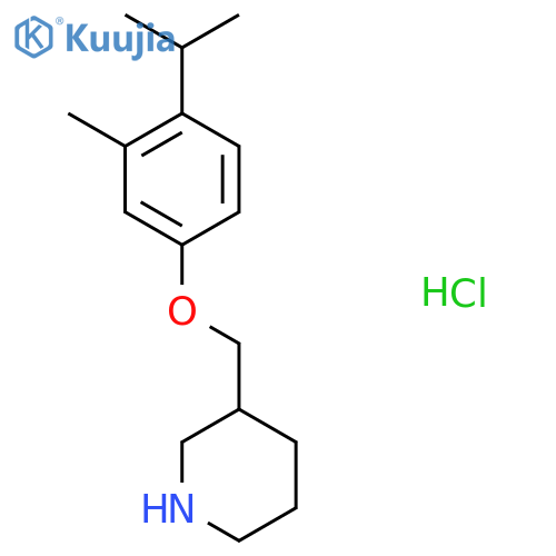 3-(4-Isopropyl-3-methylphenoxy)methylpiperidinehydrochloride structure